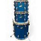 Vintage 1970s Ludwig 4 Piece Big Beat Blue Silk Drum Kit