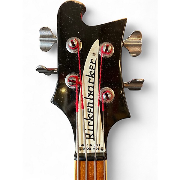 Vintage 1982 Rickenbacker 4001 Black Electric Bass Guitar