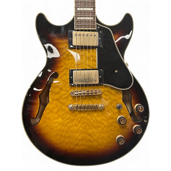Used Ibanez AM93 Artcore 2 Tone Sunburst Hollow Body Electric Guitar