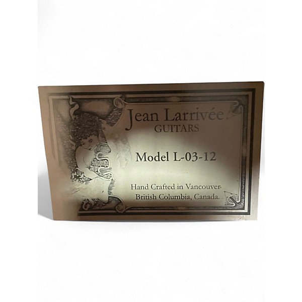 Used Larrivee L-03-12 Natural 12 String Acoustic Guitar