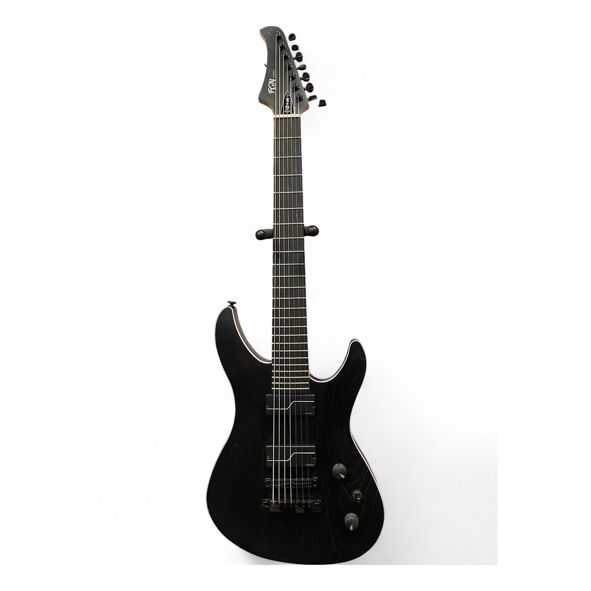 Used Fujigen JMY72ASHE 7-String OPEN PORE BLACK Solid Body