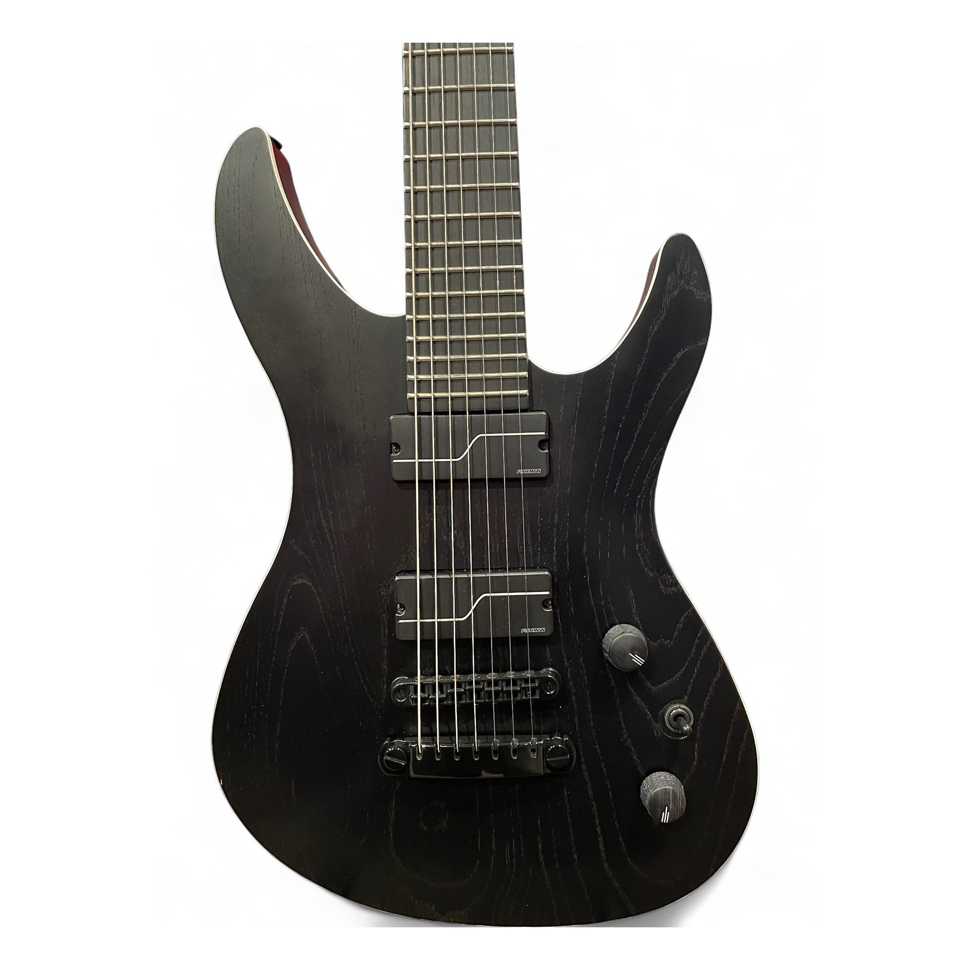 Used Fujigen JMY72ASHE 7-String OPEN PORE BLACK Solid Body