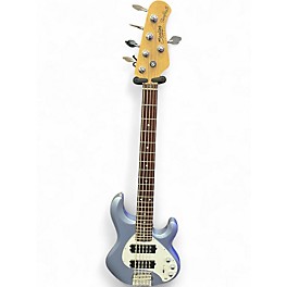Used Sterling by Music Man STINGRAY 5 Ice Blue Metallic Electric Bass Guitar
