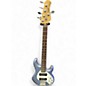 Used Sterling by Music Man STINGRAY 5 Ice Blue Metallic Electric Bass Guitar thumbnail