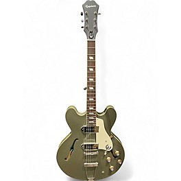 Used Epiphone Casino Worn Olive Drab Hollow Body Electric Guitar