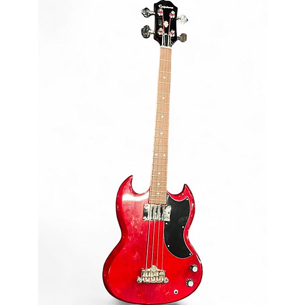 Used Epiphone SG E1 Cherry Electric Bass Guitar,Specials : American Fashion Style Bags On Sale