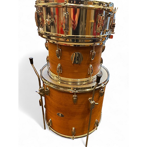 Used 1990s Slingerland 5 Piece 5 Piece Shell Kit Natural Drum Kit