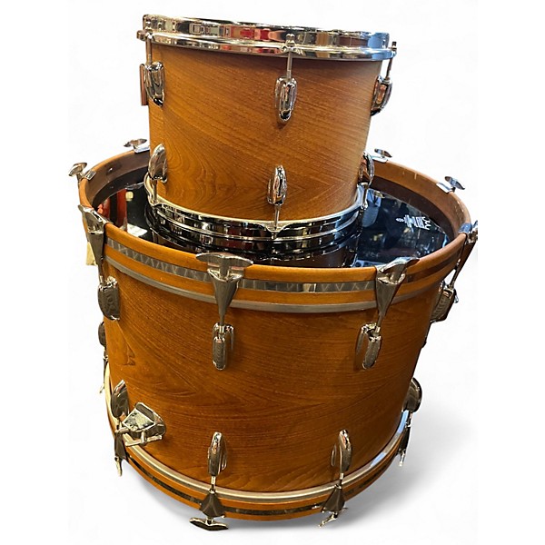 Used 1990s Slingerland 5 Piece 5 Piece Shell Kit Natural Drum Kit