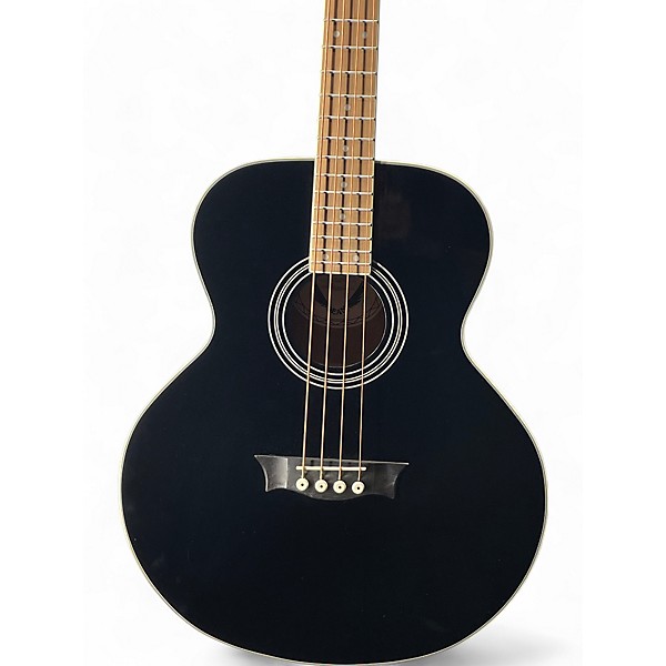 Used Dean EAB AE Black Acoustic Bass Guitar