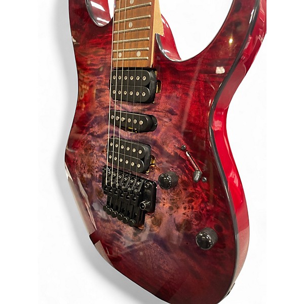Used Ibanez RG470 RED FLAME BURST Solid Body Electric Guitar
