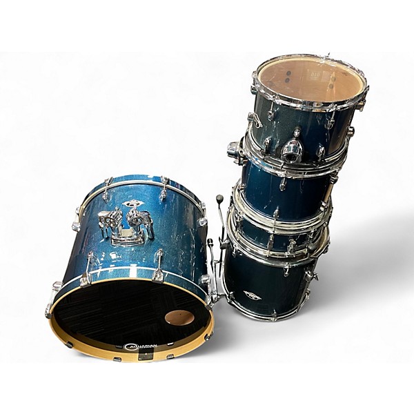 Used Pearl 5 Piece Export Blue Drum Kit,Specials : American Fashion Style Bags On Sale
