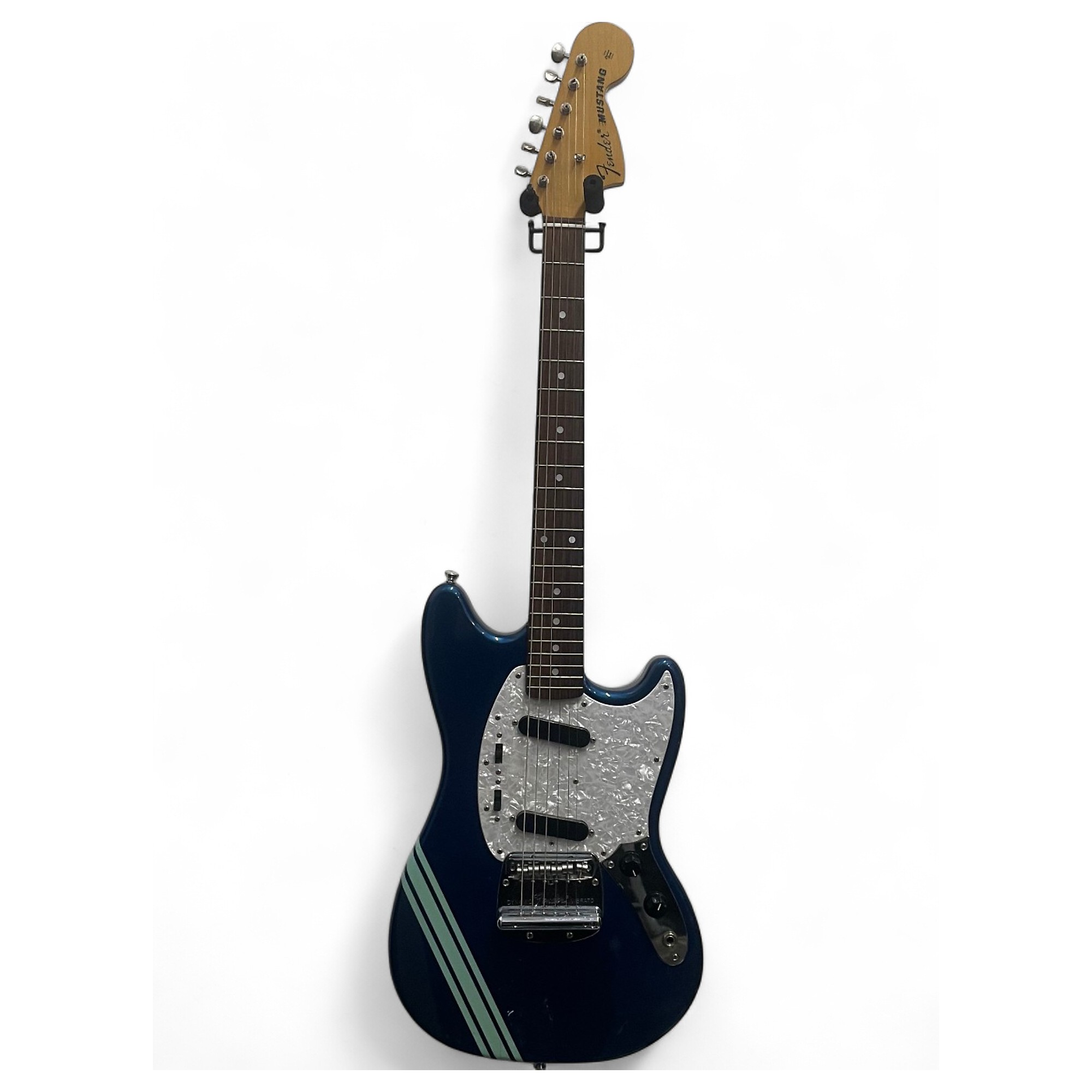 Used Fender Mustang Blue Solid Body Electric Guitar Blue