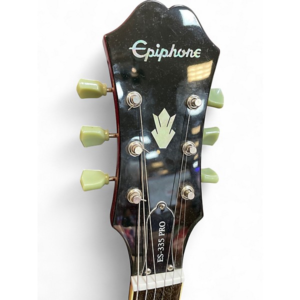 Used 2014 Epiphone ES335 Pro Cherry Hollow Body Electric Guitar