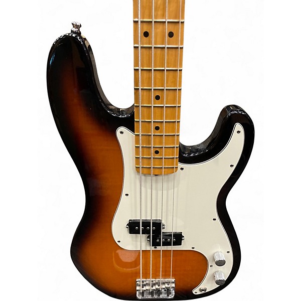 Used Fender Select Precision Bass 2 Tone Sunburst Electric Bass Guitar