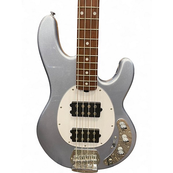 Used Ernie Ball Music Man Stingray SUB Bass Silver Sparkle Electric Bass Guitar