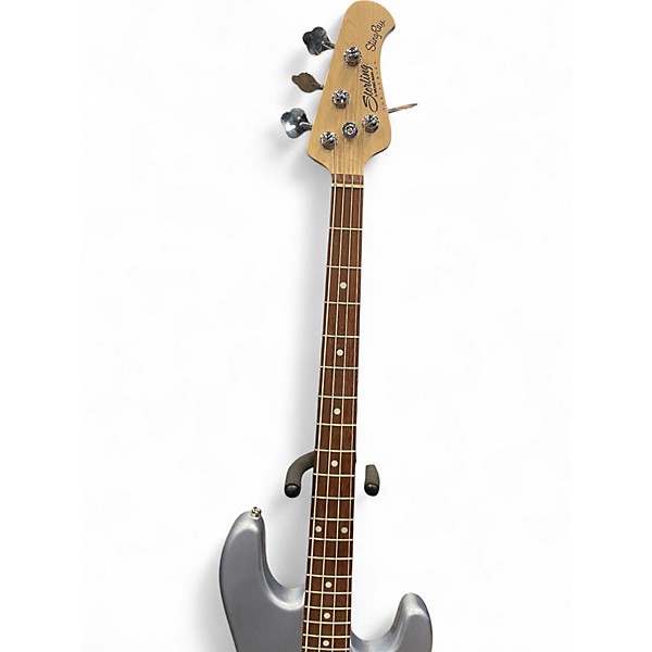 Used Ernie Ball Music Man Stingray SUB Bass Silver Sparkle Electric Bass Guitar
