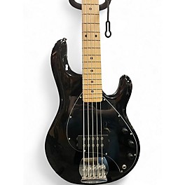 Used Sterling by Music Man Stingray 5 H Black Electric Bass Guitar