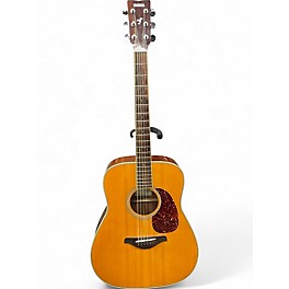 Used Yamaha FGTA Natural Acoustic Electric Guitar