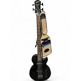 Used Epiphone Les Paul Bass Trans Black Electric Bass Guitar