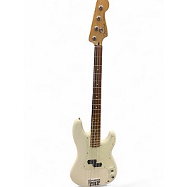 Used Fender Player Precision Bass Polar White Electric Bass Guitar