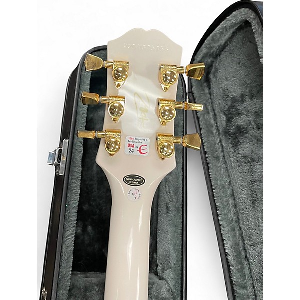 Used Epiphone Les Paul MKH Origins Custom White Solid Body Electric Guitar