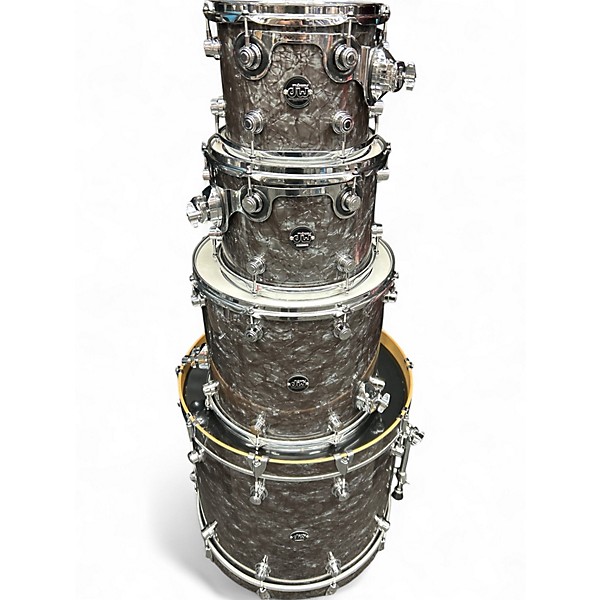 Used Dw 5 Piece performance series  black diamond Drum Kit