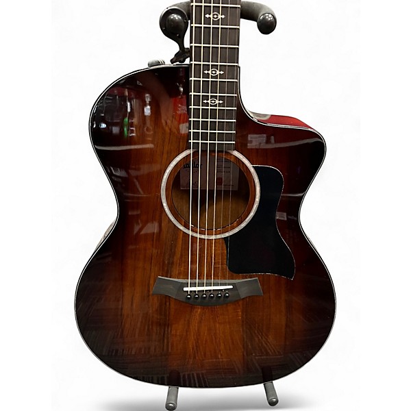 Used Taylor 224CEKDLX 2 Color Sunburst Acoustic Electric Guitar