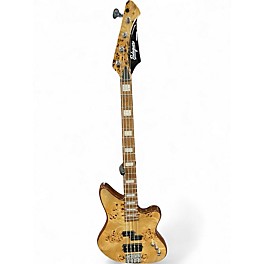 Used Balaguer Fusion Natural Burl Electric Bass Guitar