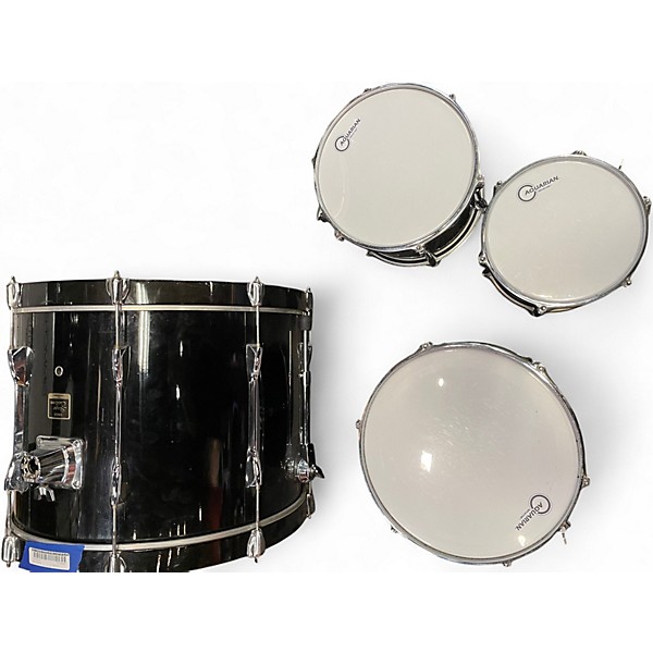 Used Yamaha 4 Piece Stage Custom Black Drum Kit