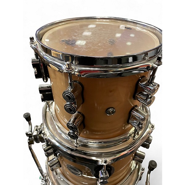 Used DW 3 Piece Performance Series Shell Pack Ply Pewter Sparkle Drum Kit