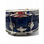 Used DW 6X14 Design Series Snare Blue Pearl Sparkle Drum
