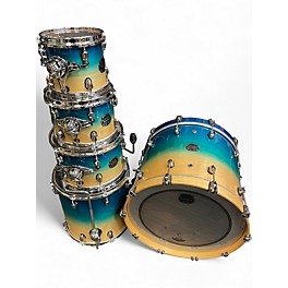 Used Mapex 5 Piece Saturn SR628XU Studioease Aqua Fade Drum Kit