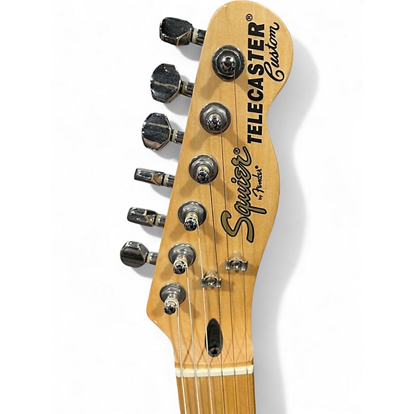 Used Squier Vintage Modified Telecaster Custom Black Solid Body Electric Guitar