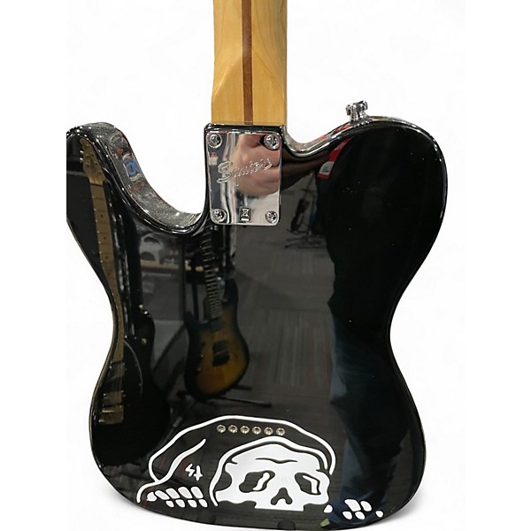 Used Squier Vintage Modified Telecaster Custom Black Solid Body Electric Guitar