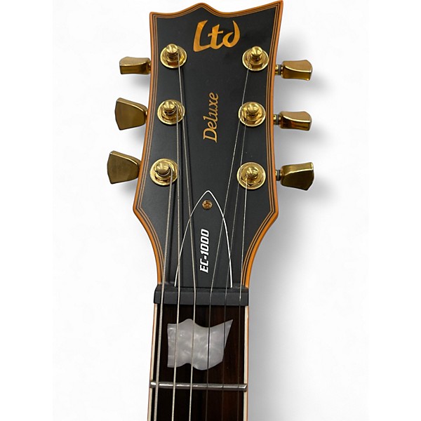 Used ESP LTD EC1000 Deluxe Black Solid Body Electric Guitar