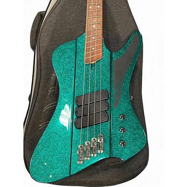 Used Dingwall D-ROC Metallic Aqua Marine Electric Bass Guitar