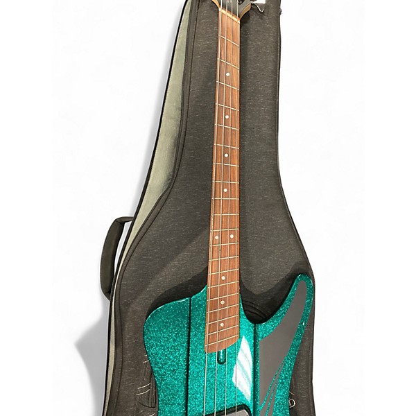 Used Dingwall D-ROC Metallic Aqua Marine Electric Bass Guitar