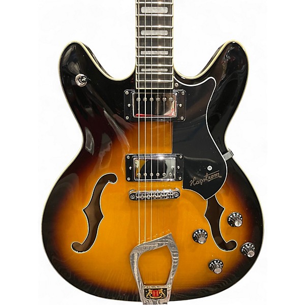 Used Hagstrom VIKING Vintage Sunburst Hollow Body Electric Guitar