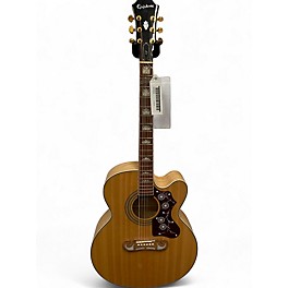 Used Epiphone EJ200SCE Natural Acoustic Electric Guitar