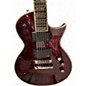 Used Esp Ltd EC 1000 DELUXE Crimson Red Trans Solid Body Electric Guitar