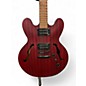 Used 2011 Ephiphone Dot Studio Flat Red Solid Body Electric Guitar