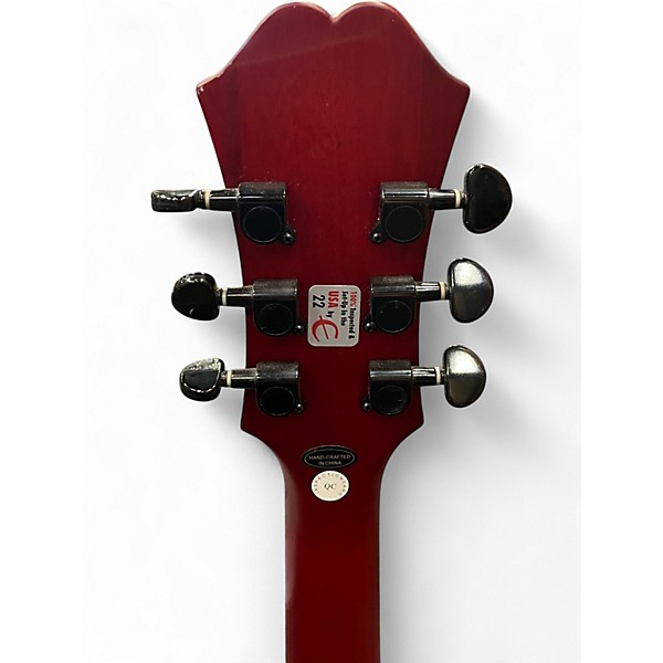 Used 2011 Ephiphone Dot Studio Flat Red Solid Body Electric Guitar