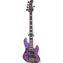 Used 2023 Mayones Federico Malaman 5 Antique Violet Raw Electric Bass Guitar