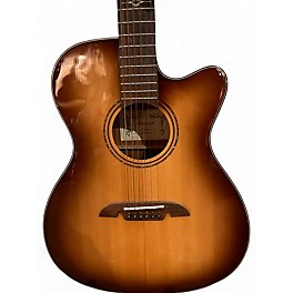Used Alvarez AF60CE Folk Sunburst Acoustic Electric Guitar