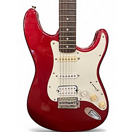Used Starcaster by Fender Stratocaster Deep Red Solid Body Electric Guitar