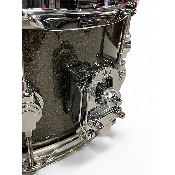 Used DW 6.5X14 Performance Series Snare Pewter Sparkle Drum