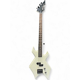 Used Bc Rich WARLOCK Alpine White Electric Bass Guitar