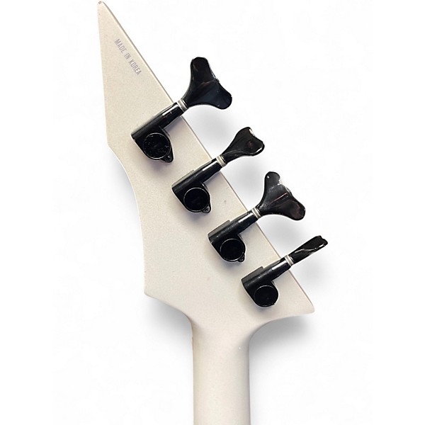 Used Bc Rich WARLOCK Alpine White Electric Bass Guitar