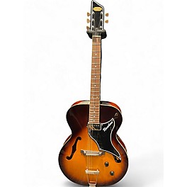 Used Supro Ranchero Sunburst Hollow Body Electric Guitar