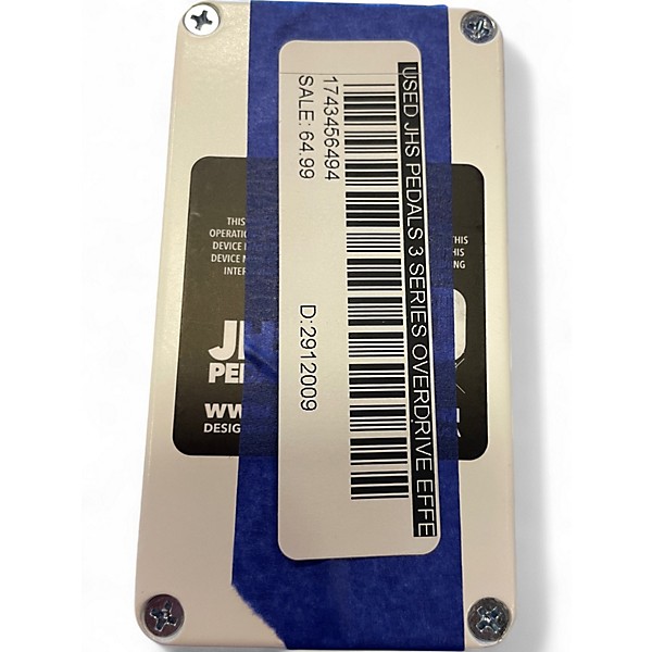 Used JHS Pedals 3 SERIES OVERDRIVE Effect Pedal